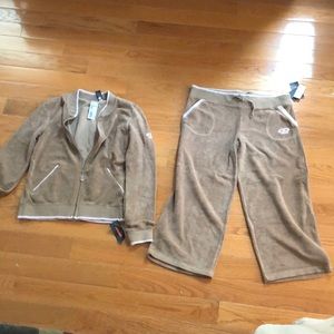 Terry-Sport suit knee length pants